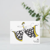 Lucia - Lady Butterfly Postkarte (Stehend Vorderseite)