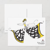 Lucia - Lady Butterfly Postkarte (Vorne/Hinten)