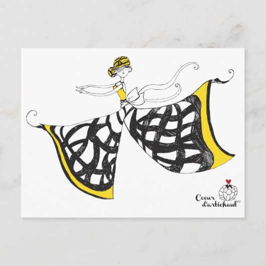 Lucia - Lady Butterfly Postkarte (Vorderseite)