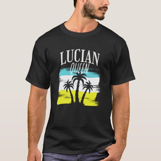 Lucian queen St Lucia IndependenceLucian Independe T-Shirt (Vorderseite)