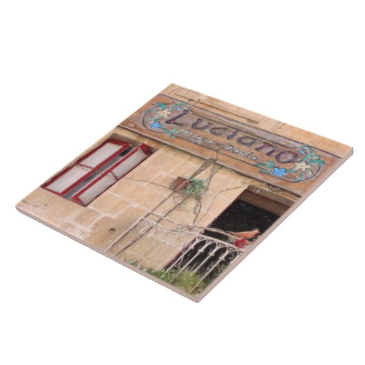 Lucianos Pizza Fliese (Seite)