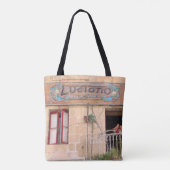 Lucianos Pizza Tasche (Rückseite)