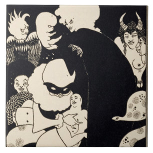 Lucians merkwürdige Geschöpfe, Illustration von Fliese