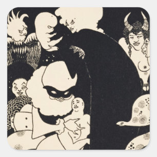 Lucian's seltsame Kreaturen, Abbildung von 'Luc Quadratischer Aufkleber