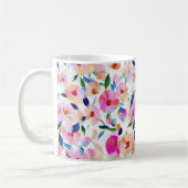 Lucid Blume floral Vibrannte Botanisch farbig Kaffeetasse (Links)