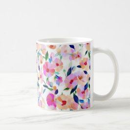 Lucid Blume floral Vibrannte Botanisch farbig Kaffeetasse