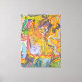 Lucid Dreamer Pink Rainbow Stretched Canvas Print Leinwanddruck (Vorderseite)