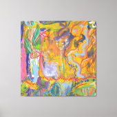 Lucid Dreamer Pink Rainbow Stretched Canvas Print Leinwanddruck (Vorderseite)