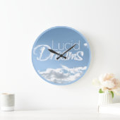 Lucid Dreams Clouds Round Wall Clock Große Wanduhr (Zuhause)