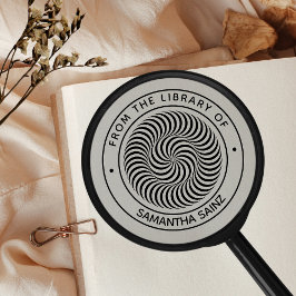 Lucid Optische Illusion aus der Bibliothek des Buc Permastempel