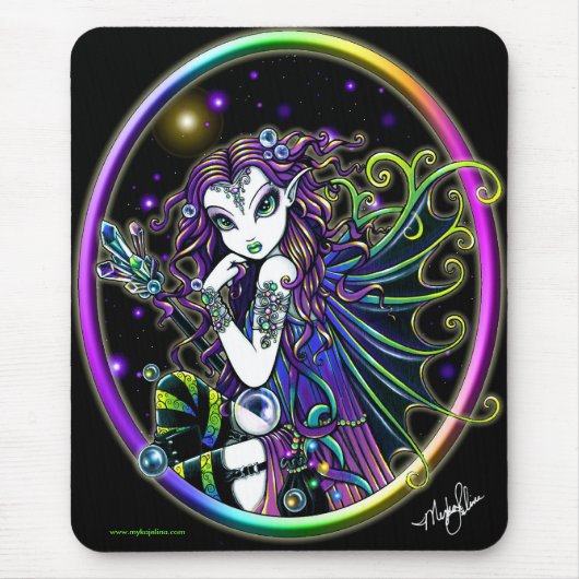 Lucida Kristallregenbogen-Fee Mousepad (Vorne)