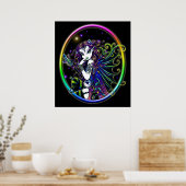 "Lucidia" Crystal Rainbow Fairy Poster (Küche)