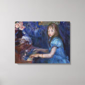 Lucie Leon Piano (von Berthe Morisot) Leinwanddruck (Vorderseite)