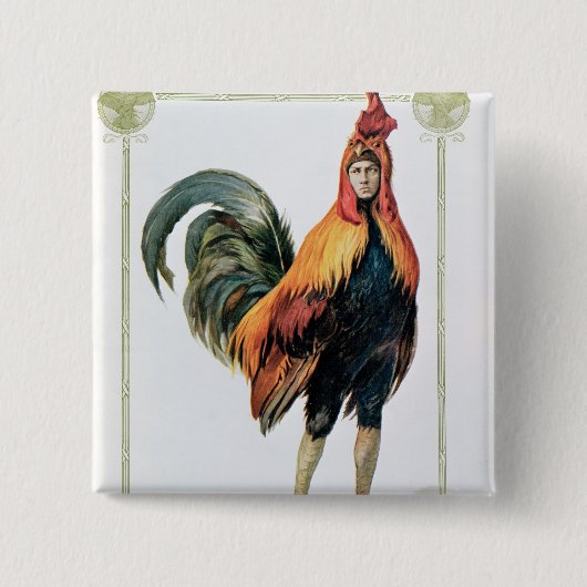 Lucien Guitry in 'Chantecler Button (Vorderseite)