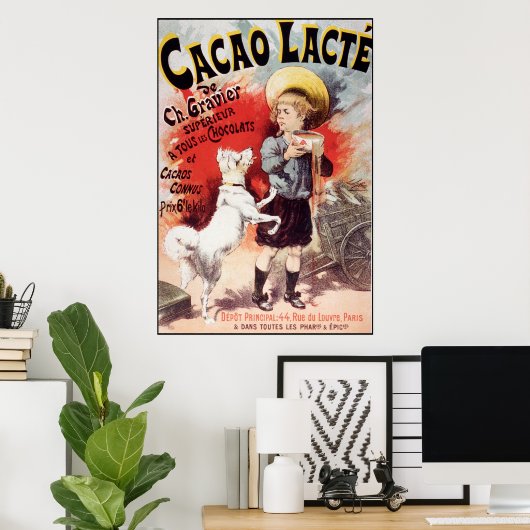 Lucien Lefevre Cacao Lacte Poster (Heimbüro)