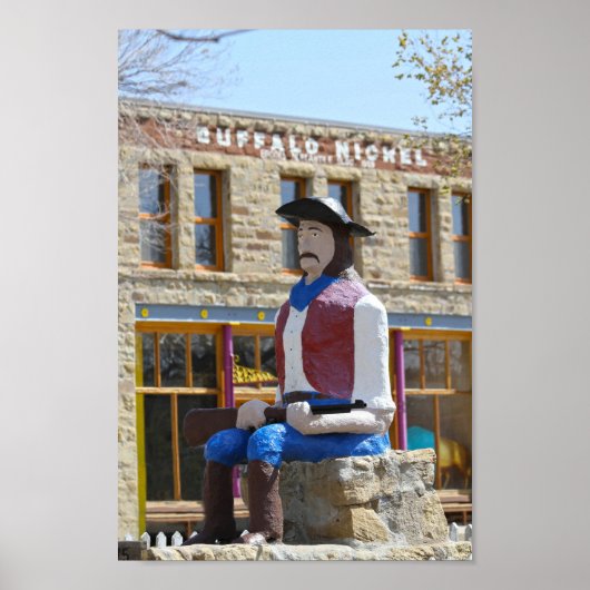 Lucien Maxwell Statue, Cimarron, New Mexico Poster (Vorne)