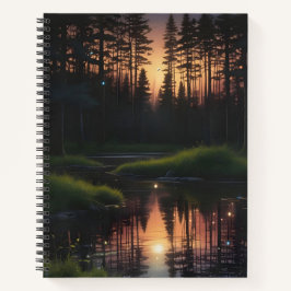 Luciérnagas en el Crepúsculo Notizblock