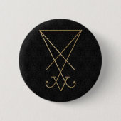 Lucifer Alchemy Sigil Gothic Art Button (Vorderseite)