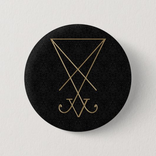Lucifer Alchemy Sigil Gothic Art Button (Vorderseite)