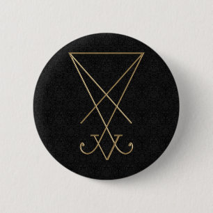 Lucifer Alchemy Sigil Gothic Art Button