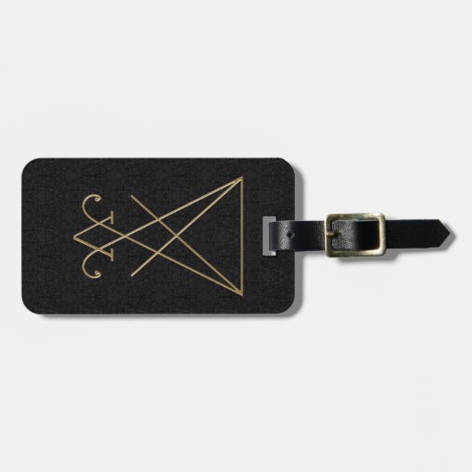 Lucifer Alchemy Sigil Gothic Art Gepäckanhänger (Vorderseite horizontal)