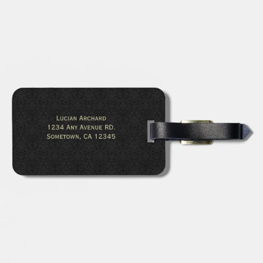 Lucifer Alchemy Sigil Gothic Art Gepäckanhänger (Rückseite horizontal)