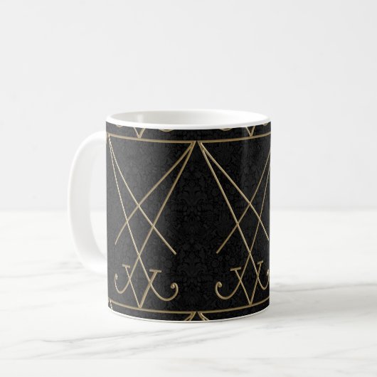 Lucifer Alchemy Sigil Gothic Art Kaffeetasse (Vorderseite Links)