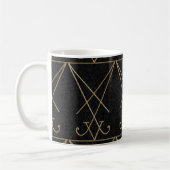 Lucifer Alchemy Sigil Gothic Art Kaffeetasse (Links)