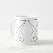 Lucifer Alchemy Sigil Gothic Art Kaffeetasse (Vorderseite Links)
