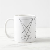 Lucifer Alchemy Sigil Gothic Art Kaffeetasse (Links)
