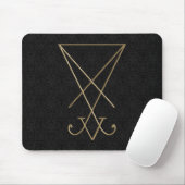 Lucifer Alchemy Sigil Gothic Art Mousepad (Mit Mouse)