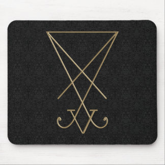 Lucifer Alchemy Sigil Gothic Art Mousepad