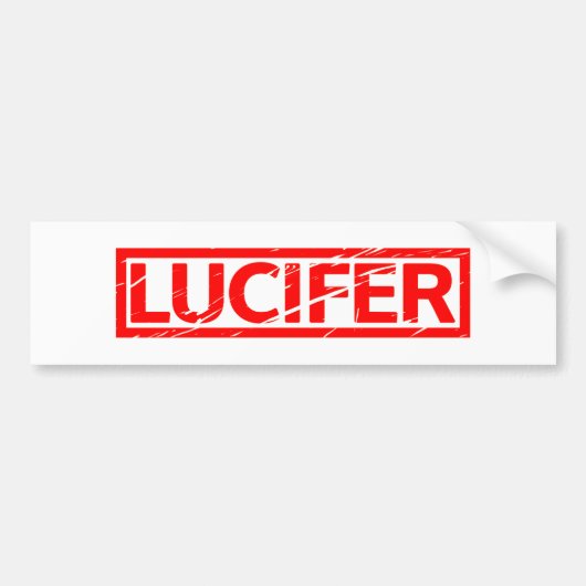 Lucifer Briefmarke Autoaufkleber (Vorne)