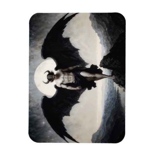 Lucifer Dark Fantasy Magnet (Vertikal)