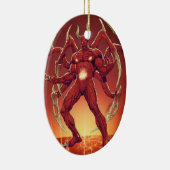 Lucifer der Teufel, der Prinz von Dunkelheit, Keramik Ornament (Rechts)