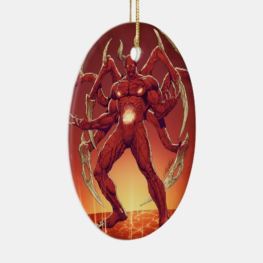 Lucifer der Teufel, der Prinz von Dunkelheit, Keramik Ornament (Rechts)