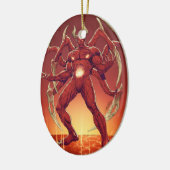 Lucifer der Teufel, der Prinz von Dunkelheit, Keramik Ornament (Links)