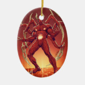 Lucifer der Teufel, der Prinz von Dunkelheit, Keramik Ornament (Vorne)