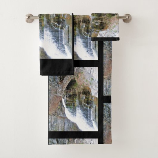 LUCIFER FALLS GORGE ITHACA N.Y. BADHANDTUCH SET (Insitu)
