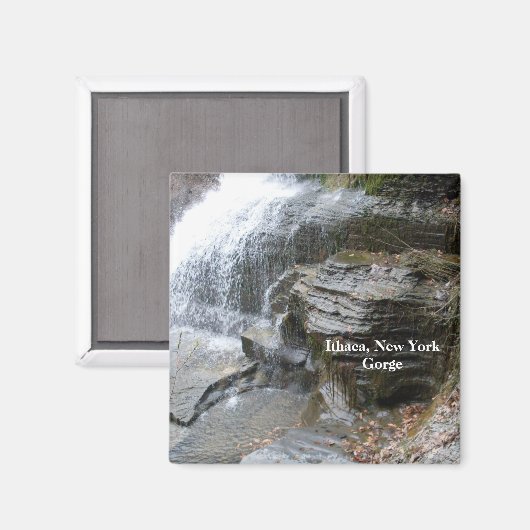 LUCIFER FALLS GORGE ITHACA NEW YORK Magnet (Vorderseite/Rückseite)