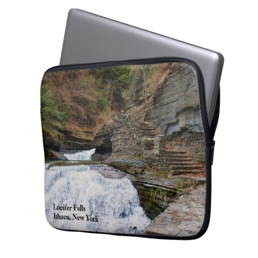 LUCIFER FALLS ITHACA NEW YORK LAPTOPSCHUTZHÜLLE (Vorderseite Links)