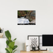 LUCIFER FALLS ITHACA NEW YORK Plakat (Heimbüro)