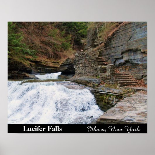 LUCIFER FALLS ITHACA NEW YORK Plakat (Vorne)
