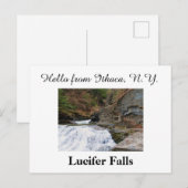 LUCIFER FALLS ITHACA NEW YORK POSTKARTE (Vorne/Hinten)