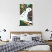 Lucifer Falls View in Robert H. Treman Staat Leinwanddruck (Insitu (Schlafzimmer))