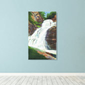 Lucifer Falls View in Robert H. Treman Staat Leinwanddruck (Insitu (Holzboden))