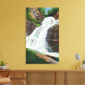 Lucifer Falls View in Robert H. Treman Staat Leinwanddruck (Insitu (Wohnzimmer))