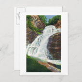 Lucifer Falls View in Robert H. Treman Staat Postkarte (Vorne/Hinten)