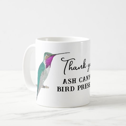 Lucifer Hummingbird Kaffeetasse (Vorderseite Links)
