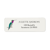 Lucifer Hummingbird Return Address Label (Vorne)